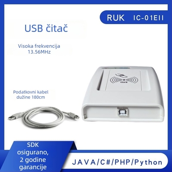 IC-01EII USB NFC Čitač i pisac kartica NTAG213/NTAG215/NTAG216 | 13,56 MHz | Domet čitanja 1-8 cm