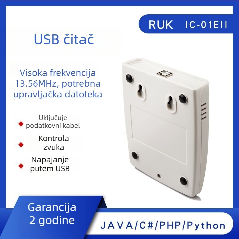IC-01EII USB NFC Čitač i pisac kartica NTAG213/NTAG215/NTAG216 | 13,56 MHz | Domet čitanja 1-8 cm