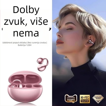 Bežične klips slušalice za uho Bluetooth 5.0, domet 10 m, trajanje baterije 4–8 h, multipoint povezivanje