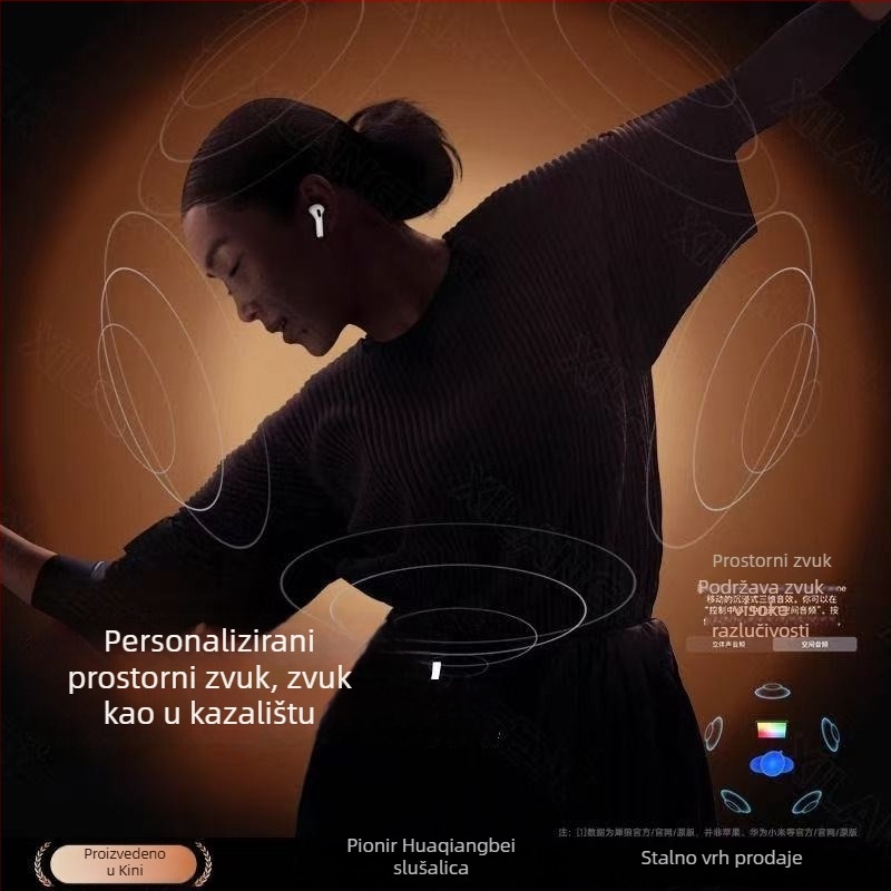 Bluetooth gaming slušalice – in-ear, niska latencija, stereo, Bluetooth 5.3, domet 10 m, digitalni zaslon