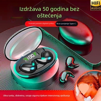 In-Ear Bluetooth bežične slušalice s Huawei čipom, stereo zvuk, trajanje baterije više od 8 sati, IPX3 vodootpornost, mini nevidljiv dizajn