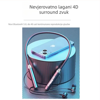 Bežične neckband slušalice za sport, IPX7, Bluetooth 5.0, NFC, redukcija buke, trajanje baterije više od 8 sati