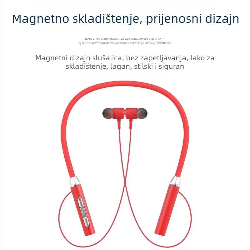 Bežične neckband slušalice za sport, IPX7, Bluetooth 5.0, NFC, redukcija buke, trajanje baterije više od 8 sati