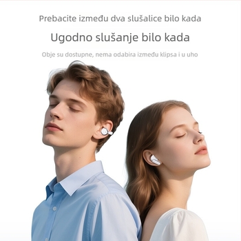 Dvojne Bluetooth slušalice s dometom 15 m, trajanje baterije do 4 h, Huawei čip, silikon konstrukcija