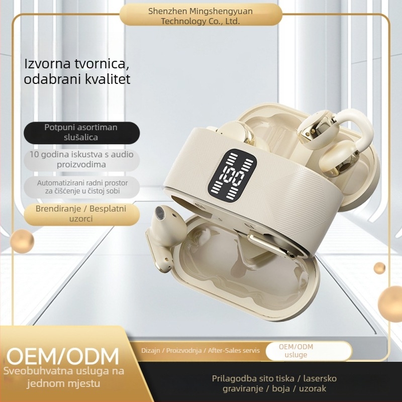 Dvojne Bluetooth slušalice s dometom 15 m, trajanje baterije do 4 h, Huawei čip, silikon konstrukcija