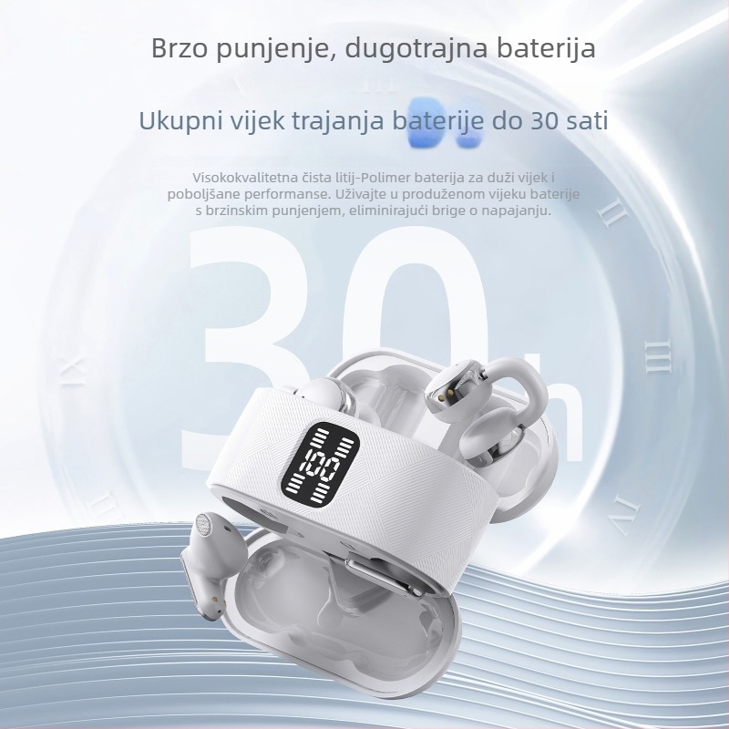 Dvojne Bluetooth slušalice s dometom 15 m, trajanje baterije do 4 h, Huawei čip, silikon konstrukcija