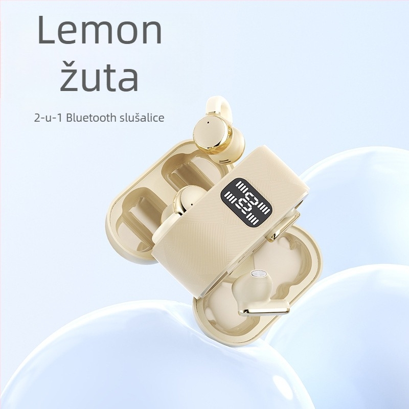 Dvojne Bluetooth slušalice s dometom 15 m, trajanje baterije do 4 h, Huawei čip, silikon konstrukcija