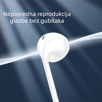 R01 slušalice s Type-C kabelskim upravljanjem, osjetljivost 120 dB, kabel 100 cm