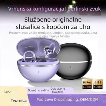 2025 nove bežične Bluetooth slušalice s klipom za sport, redukcija buke, visokokvalitetan zvuk i udobno nošenje