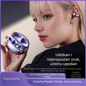 2025 nove bežične Bluetooth slušalice s klipom za sport, redukcija buke, visokokvalitetan zvuk i udobno nošenje