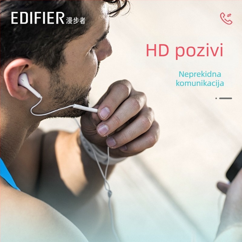 Edifier H180plus Type-C in-ear žično slušalice s mikrofonom, za PC igre, 3,5 mm priključak
