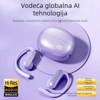 Bežični Bluetooth slušalica za inteligentni prijevod s dizajnom za uho i redukcijom buke (Bluetooth 5.0; domet 10 m; trajanje baterije 4-8 sati)