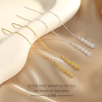 Naušnice od srebra 925 s oblikom životinje/zodijaka, nacionalni trend stil, porijeklo Shanwei