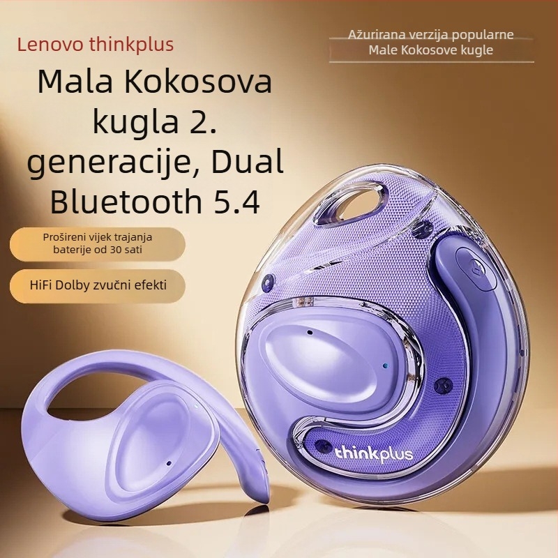 Thinkplus X15Pro Druga Generacija Bežične TWS Slušalice, uho dizajn, niska latencija za e-sport, Bluetooth 5.0, baterija >8 sati, IPX4