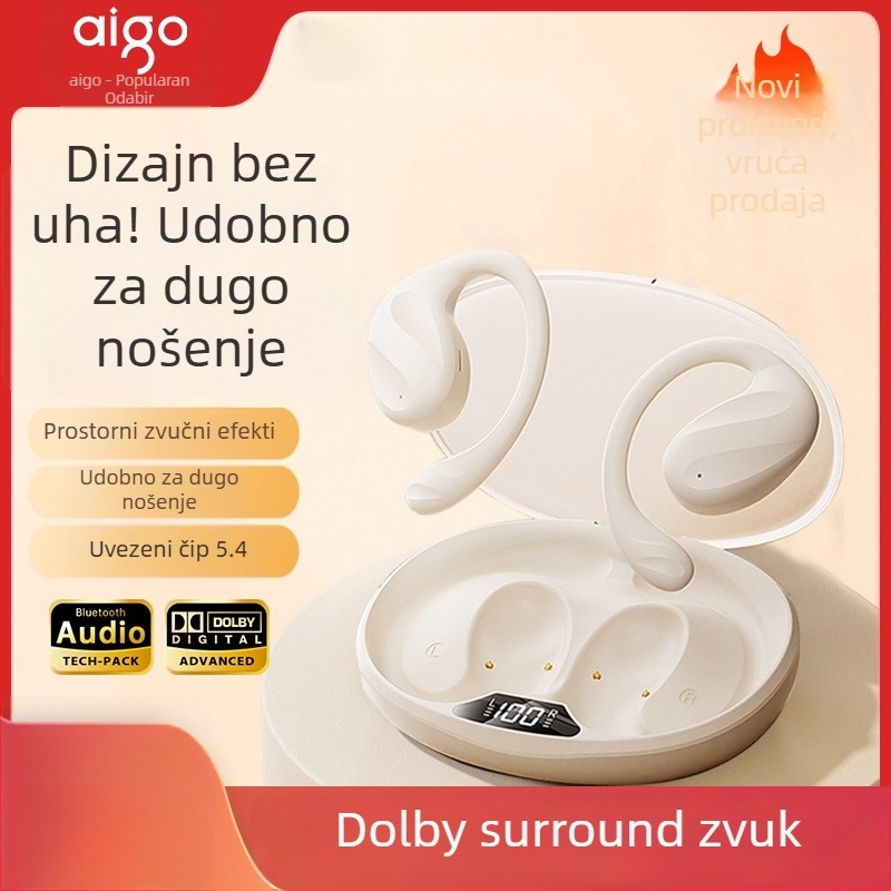 Patriot SJ225 Bežične Bluetooth slušalice za uho - kostna kondukcija, smanjenje buke, IPX5, Bluetooth 5.4, trajanje baterije preko 8 sati