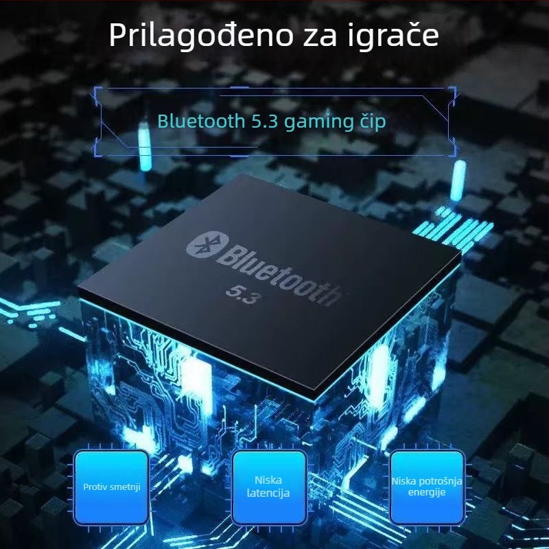 Bežične gaming slušalice X37, Bluetooth 5.0, niska latencija za e-sport, in-ear stereo, doseg 10 m