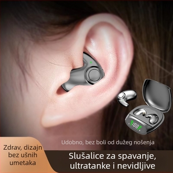 Bežične Bluetooth slušalice za spavanje, mini, ne se ugrađuju u uho, stereo zvuk, Bluetooth 5.0, domet 10 m, IPX4, trajanje preko 8 sati.