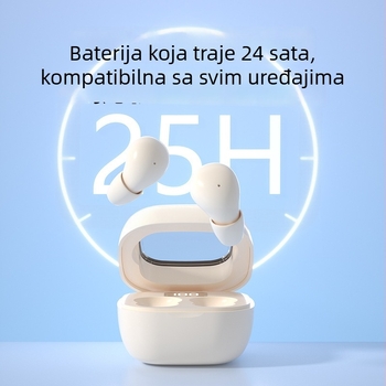 Bežične TWS slušalice s redukcijom šuma, in-ear dizajn, Bluetooth 5.3, domet 10 m, trajanje baterije 4–8 h