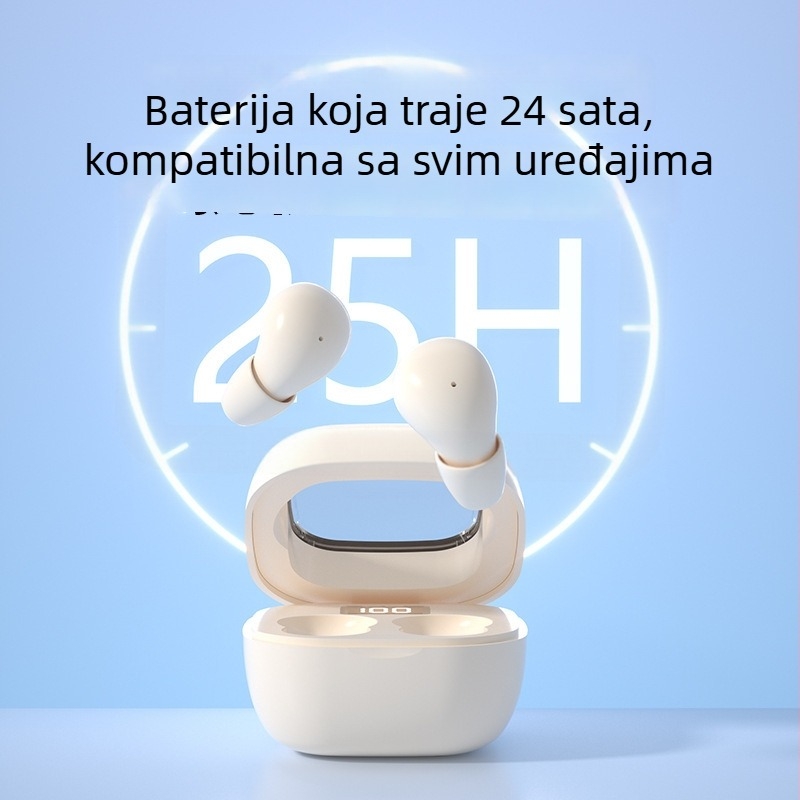 Bežične TWS slušalice s redukcijom šuma, in-ear dizajn, Bluetooth 5.3, domet 10 m, trajanje baterije 4–8 h