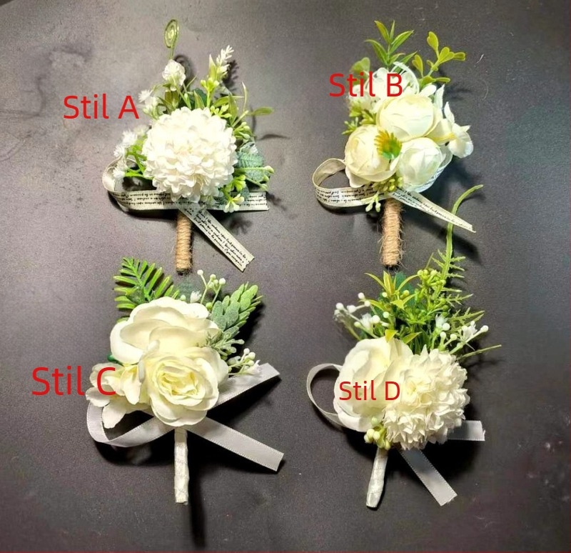 Vjenčani korsage na prsa - unisex, poslovni formalni stil - MARIOCASAS, materijal: Drugi, bez ugradnje, proljeće 2024.