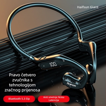 Shadow Giant Bežične slušalice s kondukcijom zraka, oko vrata, stereo, Bluetooth 5.3, domet 10 m, trajanje >8 sati