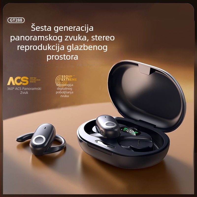 Bežične slušalice za uho – Bluetooth 5.3, trajanje baterije preko 8 sati, IPX5 vodootpornost, digitalni prikaz, domet 10 m