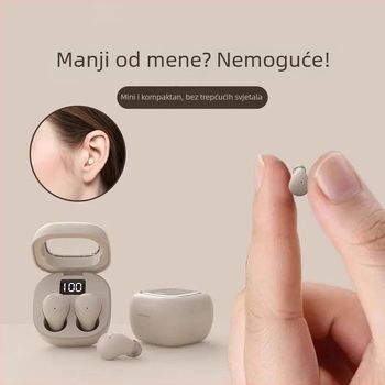 Bežične mini slušalice za spavanje, in-ear dizajn, Bluetooth 5.0, doseg do 15 m, IPX6 vodootporne, trajanje baterije do 4 sata