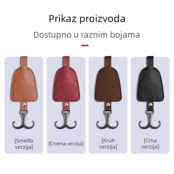 Integrirana proširenja kuka za stražnji dio naslona sjedala, od legure, minimalistički stil, za pohranu u unutrašnjosti automobila