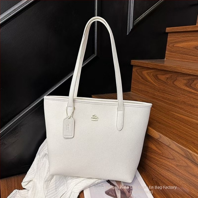 Ženska Tote torba — PU materijal, horizontalni kvadratni oblik, zatvaranje na zip, poliester podstava, unutarnji džepovi: skriveni džep sa zatvaračem, džep za mobitel, džep za ID