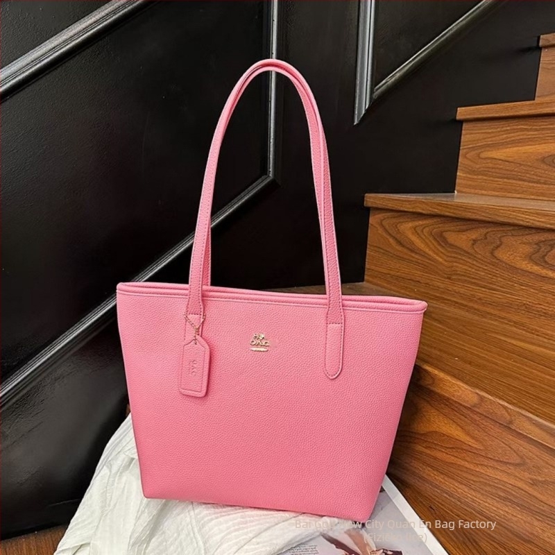 Ženska Tote torba — PU materijal, horizontalni kvadratni oblik, zatvaranje na zip, poliester podstava, unutarnji džepovi: skriveni džep sa zatvaračem, džep za mobitel, džep za ID