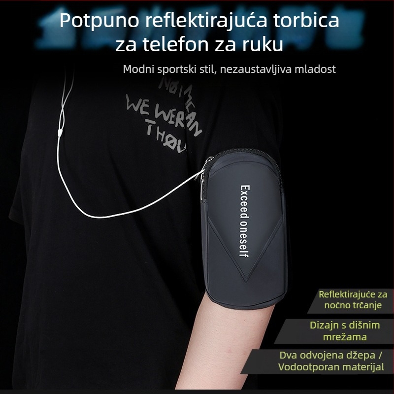 Torba za ramenu za telefon za trčanje, vodootporna, univerzalna za muškarce i žene, marka Meige Yan, s tiskanim logom