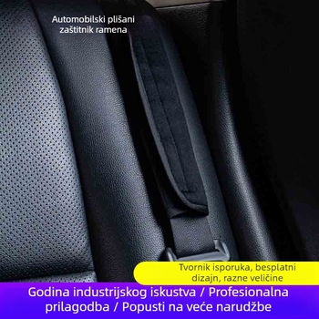 Automobilski plišani jastučić za pojas, držač pojasa, tkanina, s logom za prilagodbu