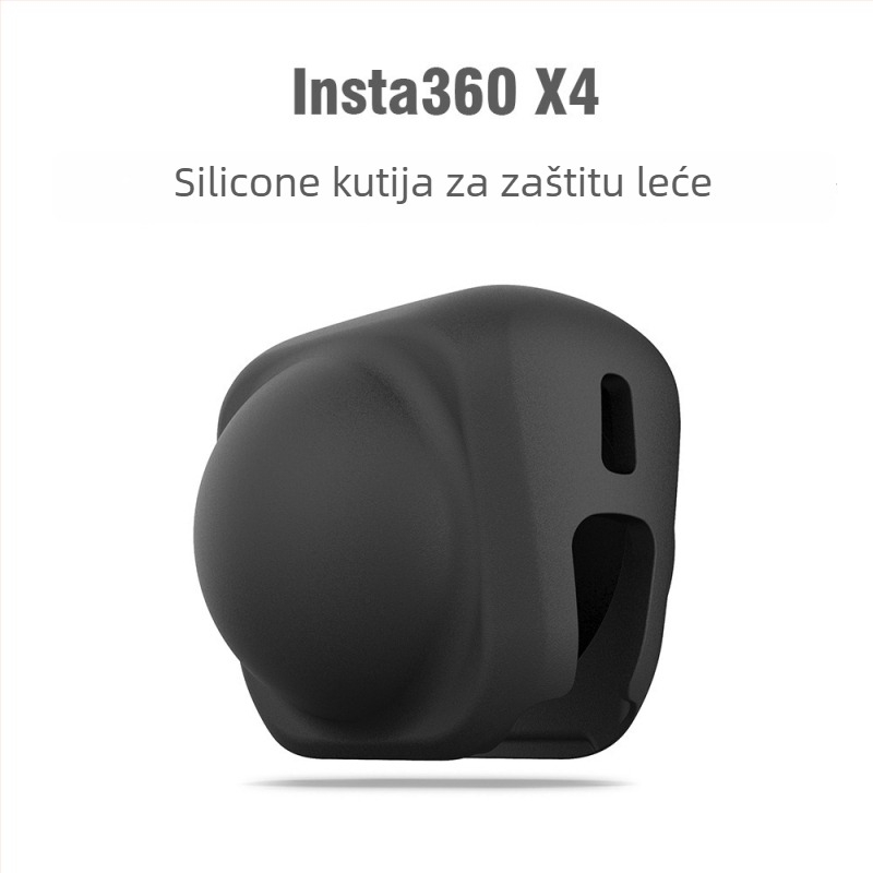 Insta360 X5 silikonska zaštitna futrola s poklopcem objektiva i užetom – prašini otporna i otporna na padove