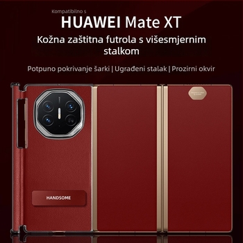 Kućište za Huawei Mate X/XTS s šarkom i ugrađenim držačem, preklopno u tri dijela