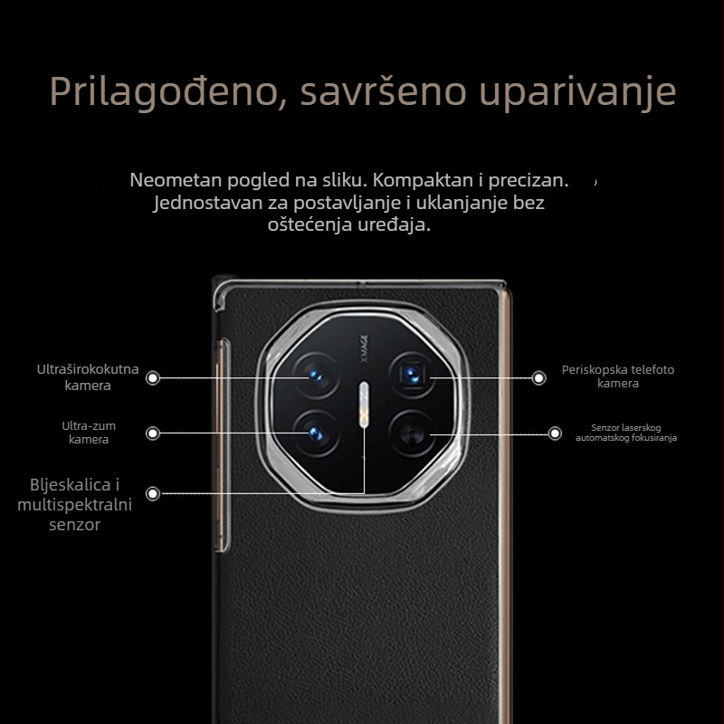 Kućište za Huawei Mate X/XTS s šarkom i ugrađenim držačem, preklopno u tri dijela