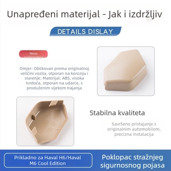Kryt vijka stražnjeg sigurnosnog pojasa za Great Wall Harvard H6, Haval M6 i Coolpad — regulator dodatak