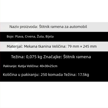 Proširene navlake za pojas sigurnosti - mekani pliš zaštitni navlaci