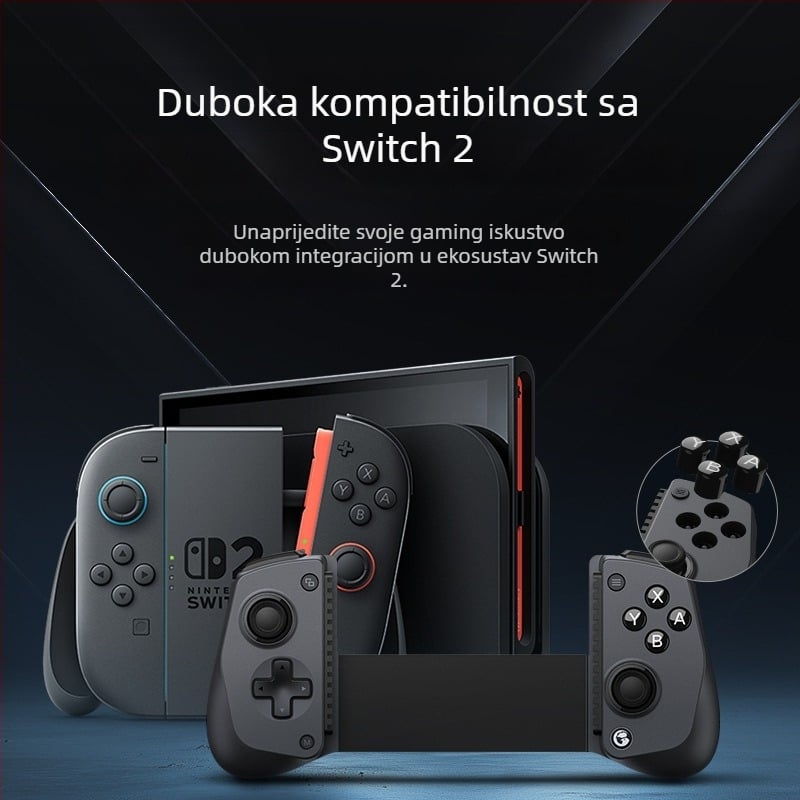 Bežični kontroler igre za Switch 2 – Hall joystick, Hall prekidač, senzor pokreta, vibracija