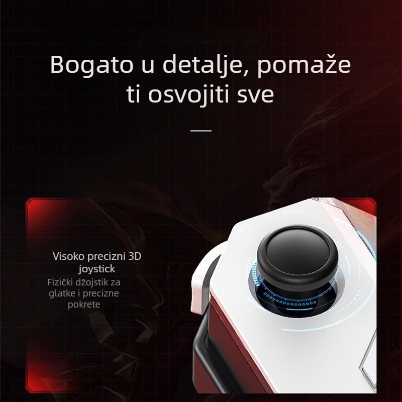 MB02 Bežični game kontroler za pametne telefone, Type-C sučelje, povratna informacija sile, senzorijska povratna informacija