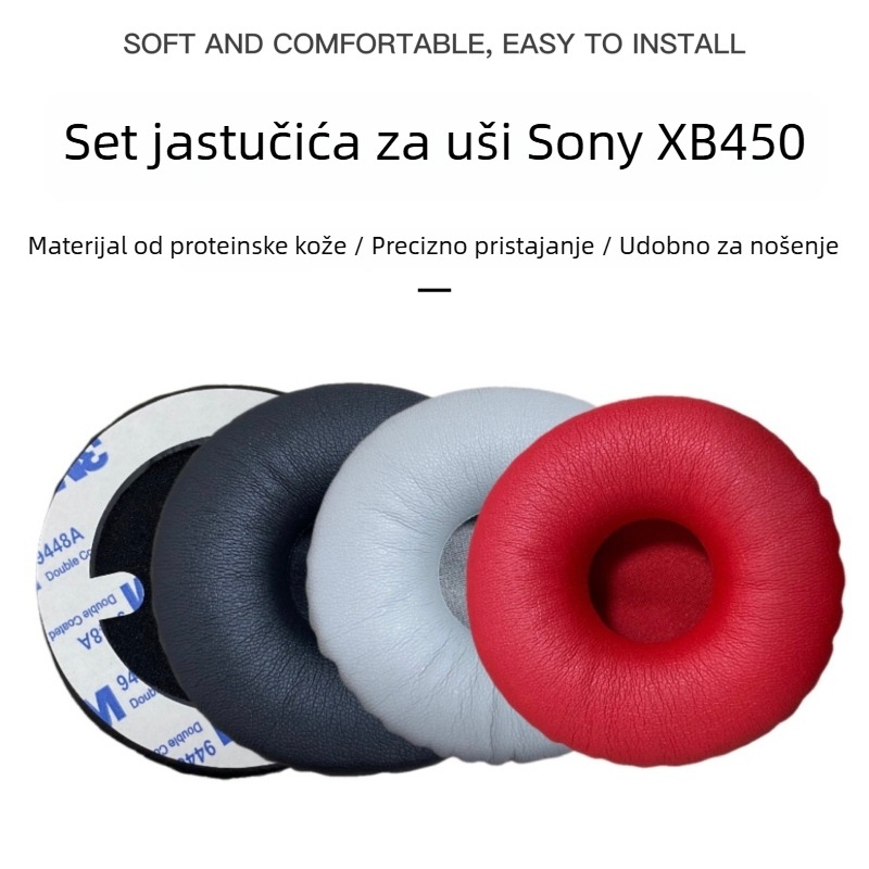 Ušne jastučiće za slušalice Sony MDR-XB450/550 — Udobno nošenje; Model MDR-XB450/550; Kompatibilno sa Sony MDR-XB 450/550; OEM obrada