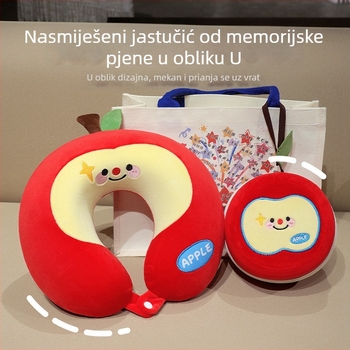 Jastuk od memorijske pjene U-oblike, crtani stil, prijenosni putni jastuk za ured