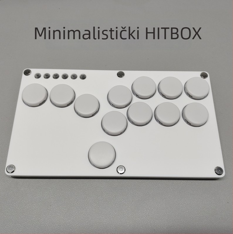 Hitbox borbena tipkovnica za Raspberry Pi, USB sučelje, akrilno kućište, model 2040, stražnji SOCD poklopac