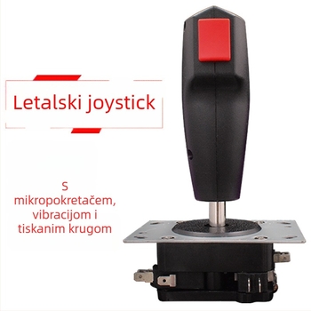 BLEE YA0006 joystick za igru s vibracijom, PS/2 sučelje, metalna/PVC konstrukcija, OEM obrada, kompatibilan s VR opremom i arkadnim strojevima