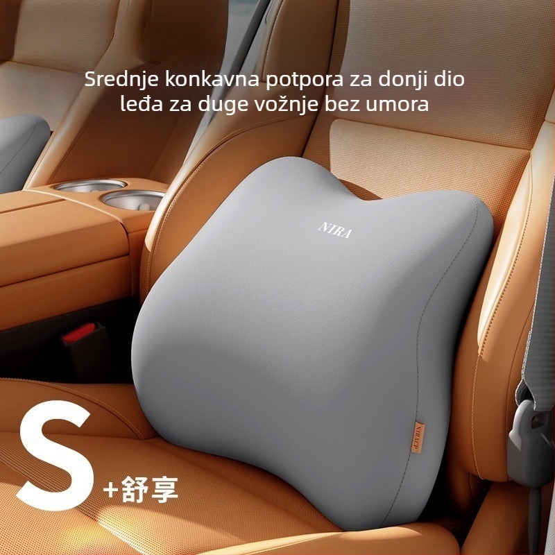 Automobilska lumbalna potpora za vožnju, jastuk od memorijske pjene, vanjski materijal poliester, BYD-kompatibilan, crtić stil, ljetna upotreba