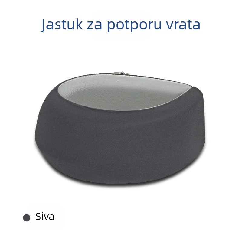 Deying jastučić od memorijske pjene u obliku U za odrasle – tkanina od poliesterskih vlakana