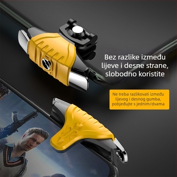 Kontroler za igranje s četiri prsta F01, kućište od ABS + metala, PS/2 sučelje, Force Feedback, kompatibilan sa pametnim telefonom