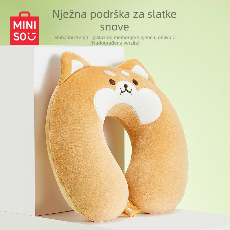 MINISO Shiba Inu serija jastuk od memorijske pjene U-oblike, crtani stil, 2 kg+