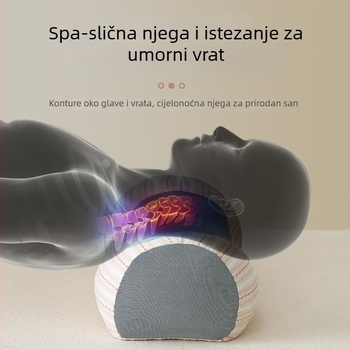 Jun Tingwei U-oblikovani jastuk s ljuskama heljde, 100% pamuk, 1,0–1,5 kg, podrška vrata
