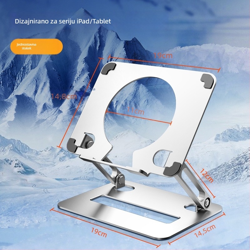 Tabletni hladnjak s dvostrukom brzinom i integriranim nosačem (Model SL06, USB sučelje, ABS+metal)