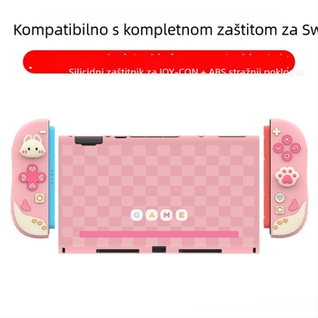 Zaštitno kućište Nintendo Switch 2 sa silikonskom ručkom (ABS + silikon, injekcijsko lijevanje, kompatibilno s Switch 2 handheld, zaštitni poklopac)